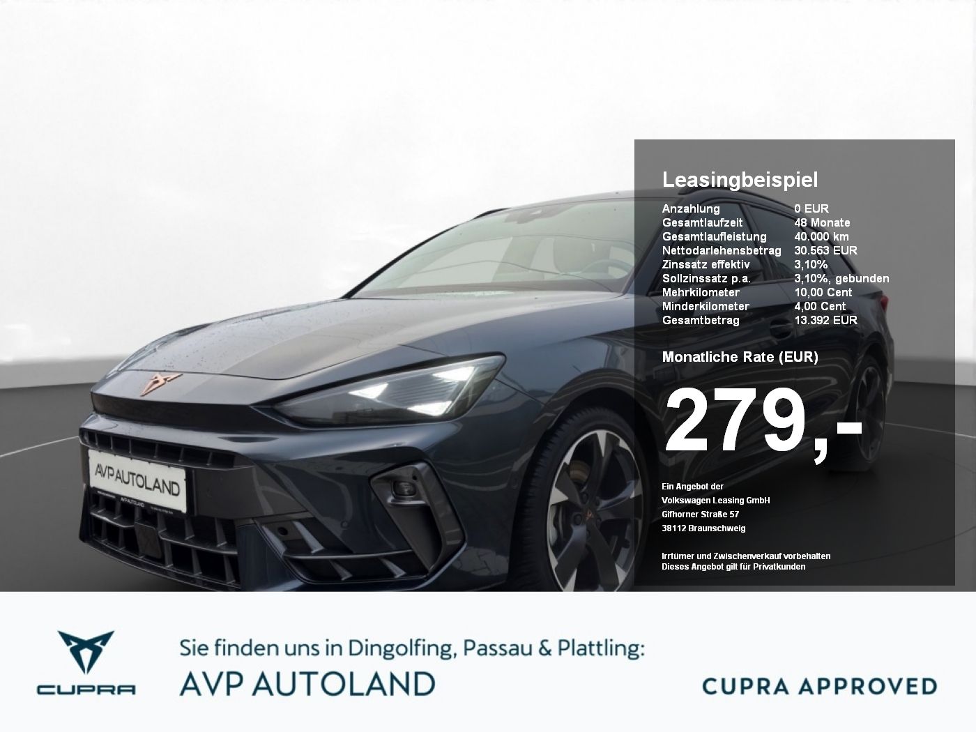 Cupra Leon Sportstourer 2.0 TDI DSG | LED | ACC
