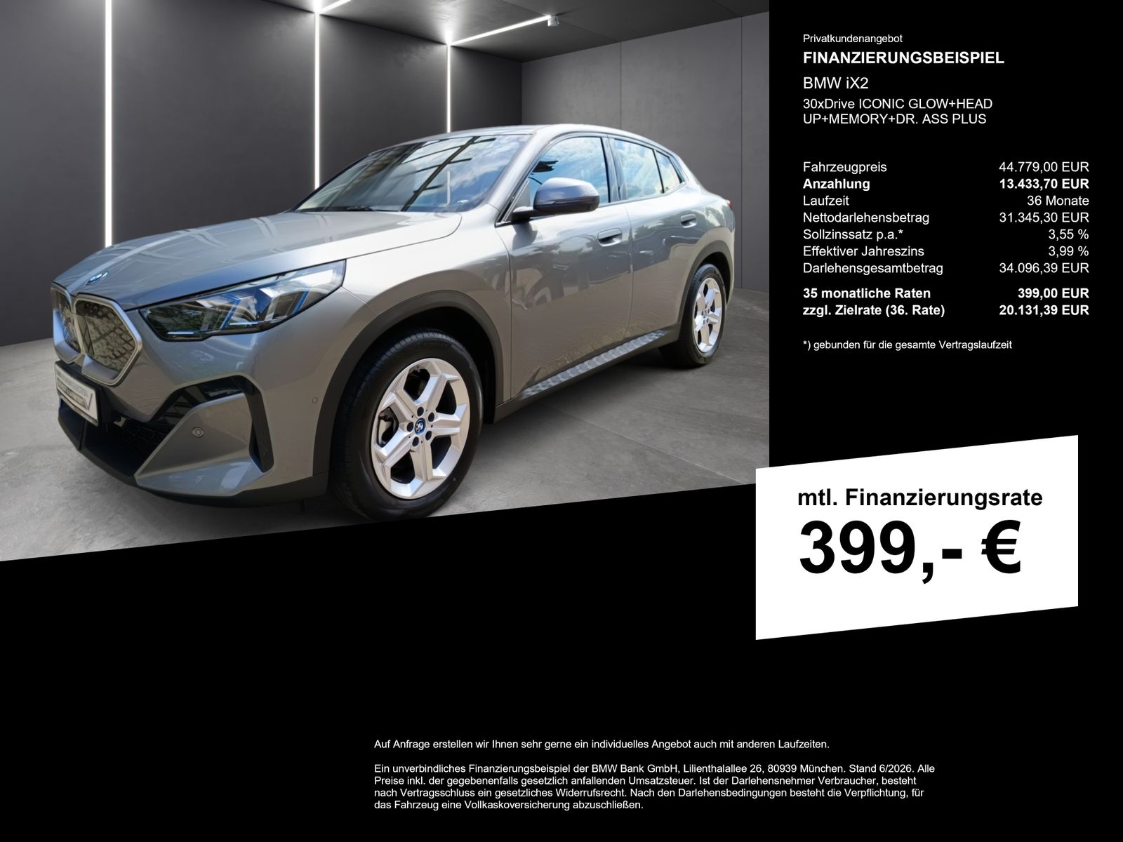 BMW iX2 30xDrive ICONIC GLOW HEAD UP MEMORY DR. ASS foto 2