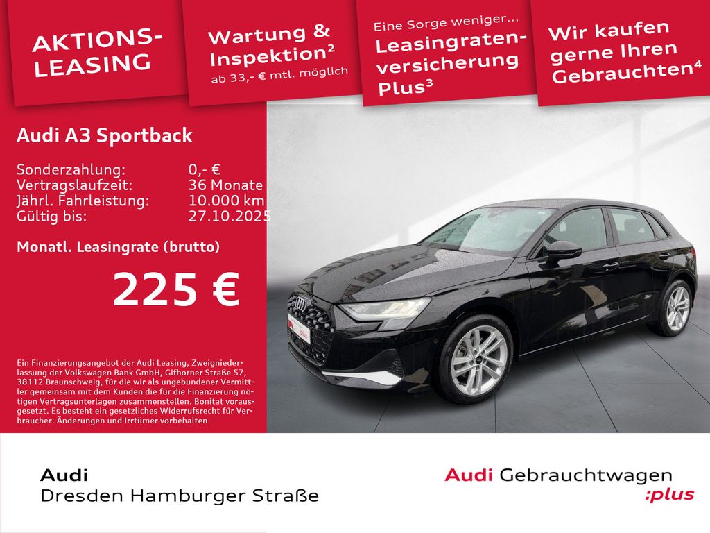 Audi A3 Sportback 30 TFSI Advanced Navi AHZV