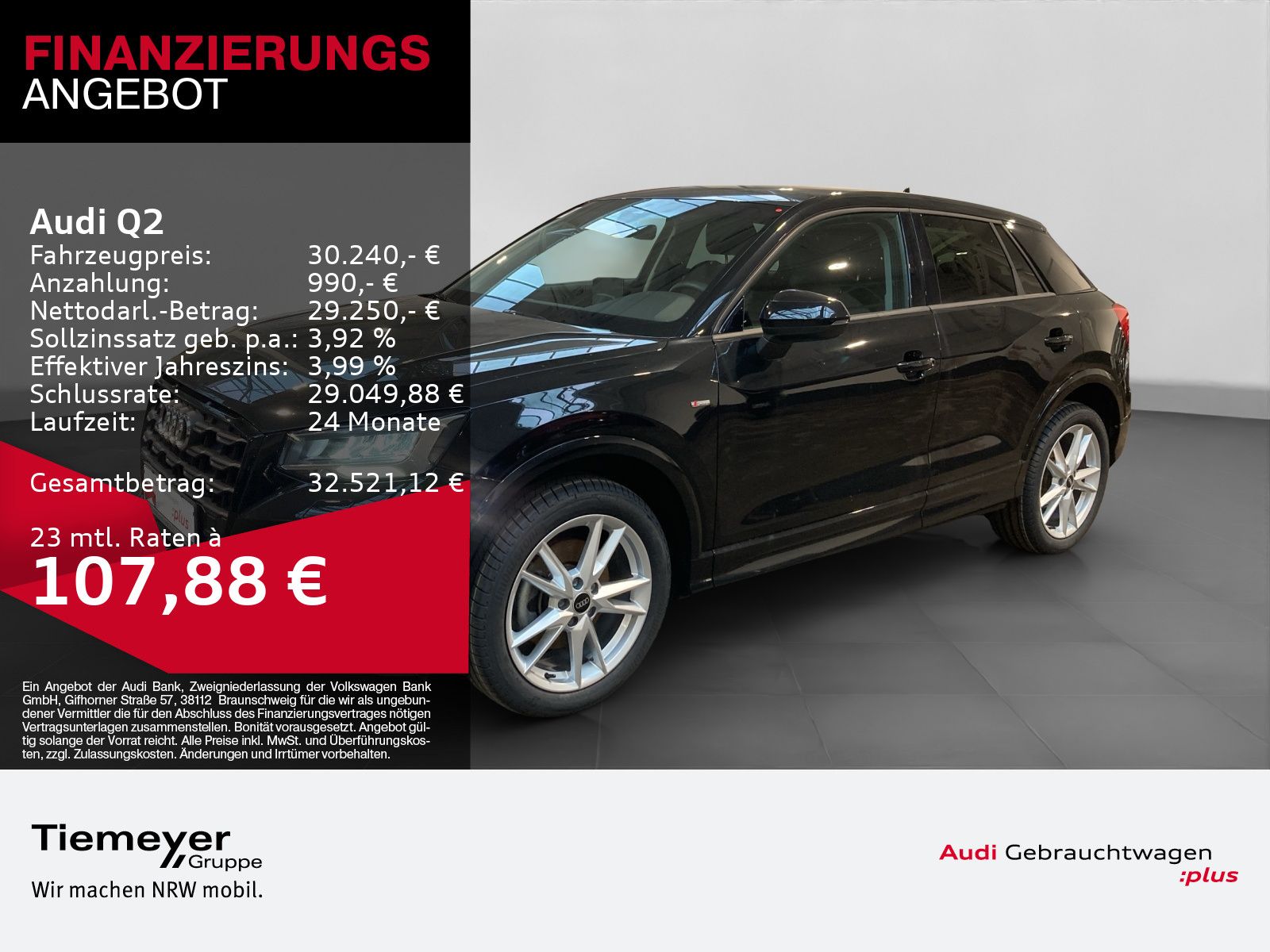Audi Q2 40 TFSI Q S LINE LM18 LEDER AHK KAMERA