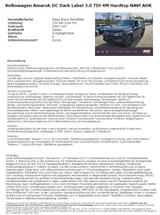Volkswagen Amarok - gebrauchte VW Amarok aus dem Jahr 2019