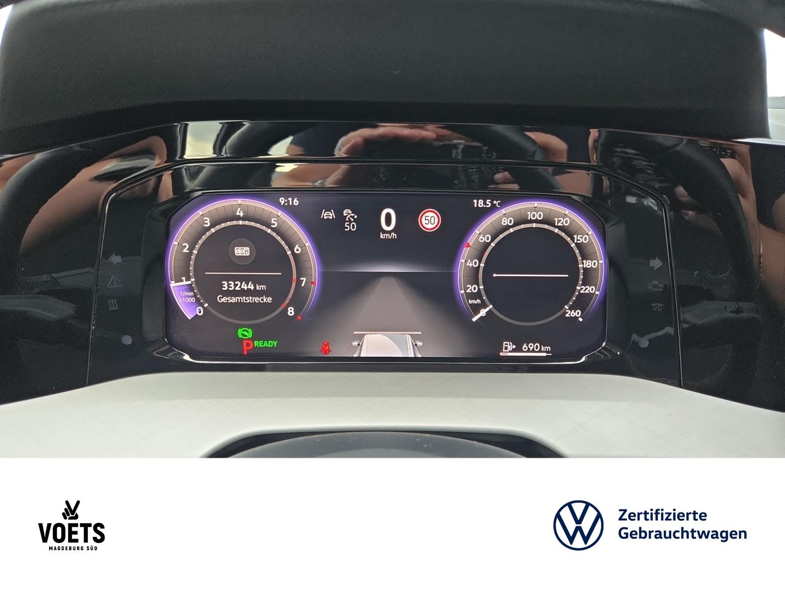 Volkswagen Golf VIII VARIANT LIFE 1.5 eTSI DSG LED+NAVI+AHK, миниатюра 12