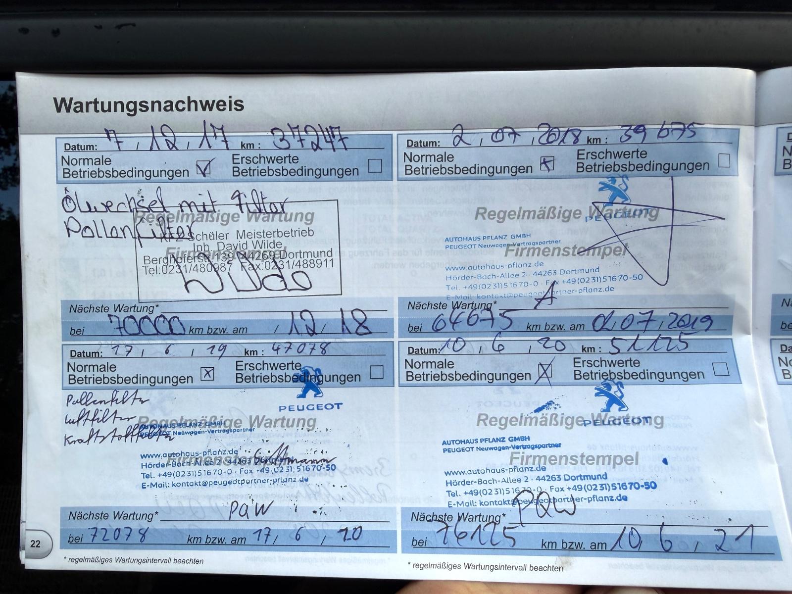 Peugeot 2008 Allure / Zahnriemen Neu/ Scheckheftgepflegt