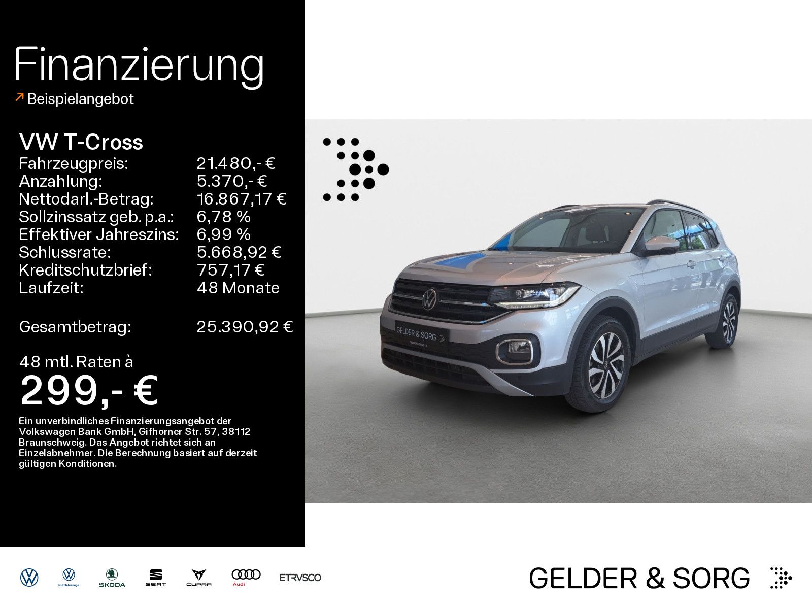 Volkswagen T-Cross 1.5 TSI ACTIVE AMBIENTE*SHZ*RFK*PDC*CARP