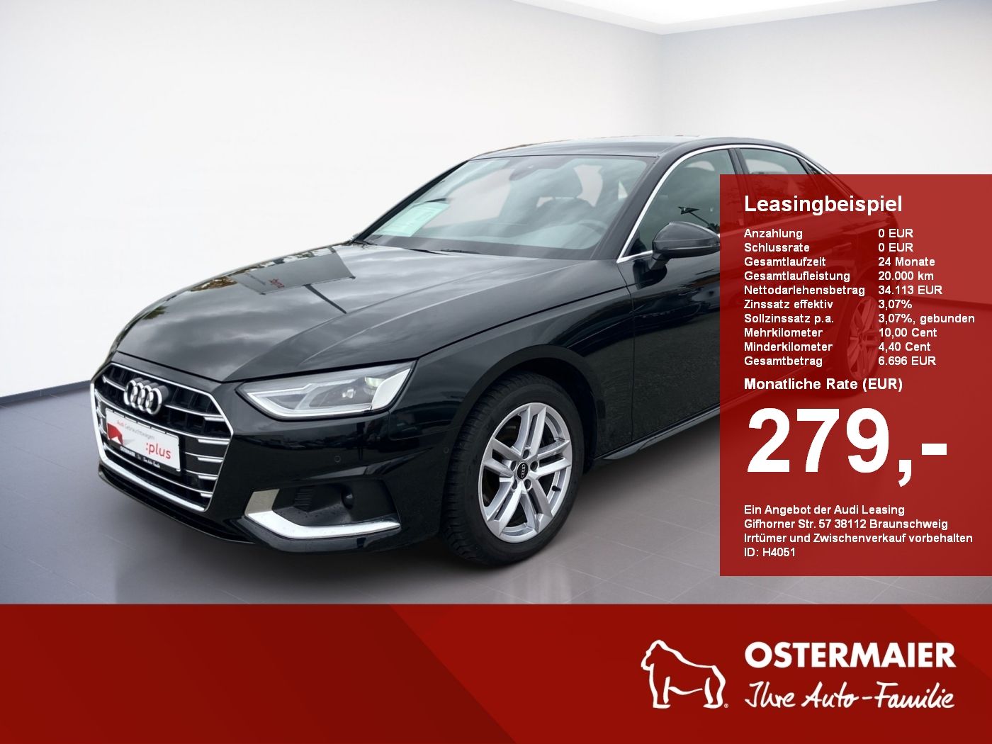 Audi A4 Limousine ADVANCED 35 TDI S-TRONIC NAVI.KAMER