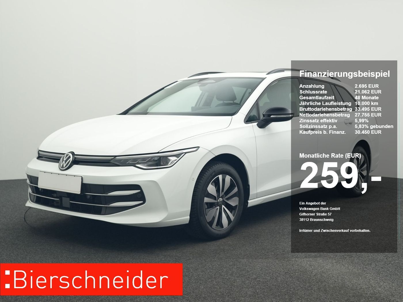 Volkswagen Golf 8 Variant 2.0 TDI DSG Goal LED NAVI AHK PAN