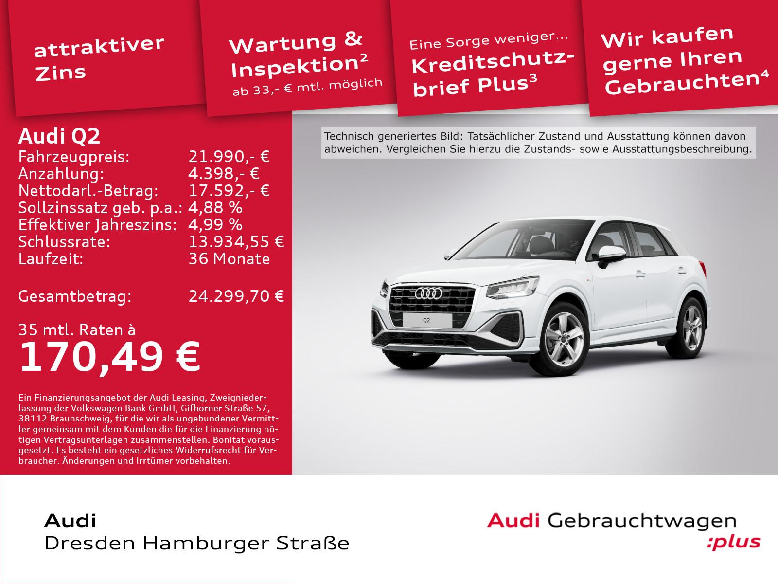 Audi Q2 35 TFSI S line LED S tronic