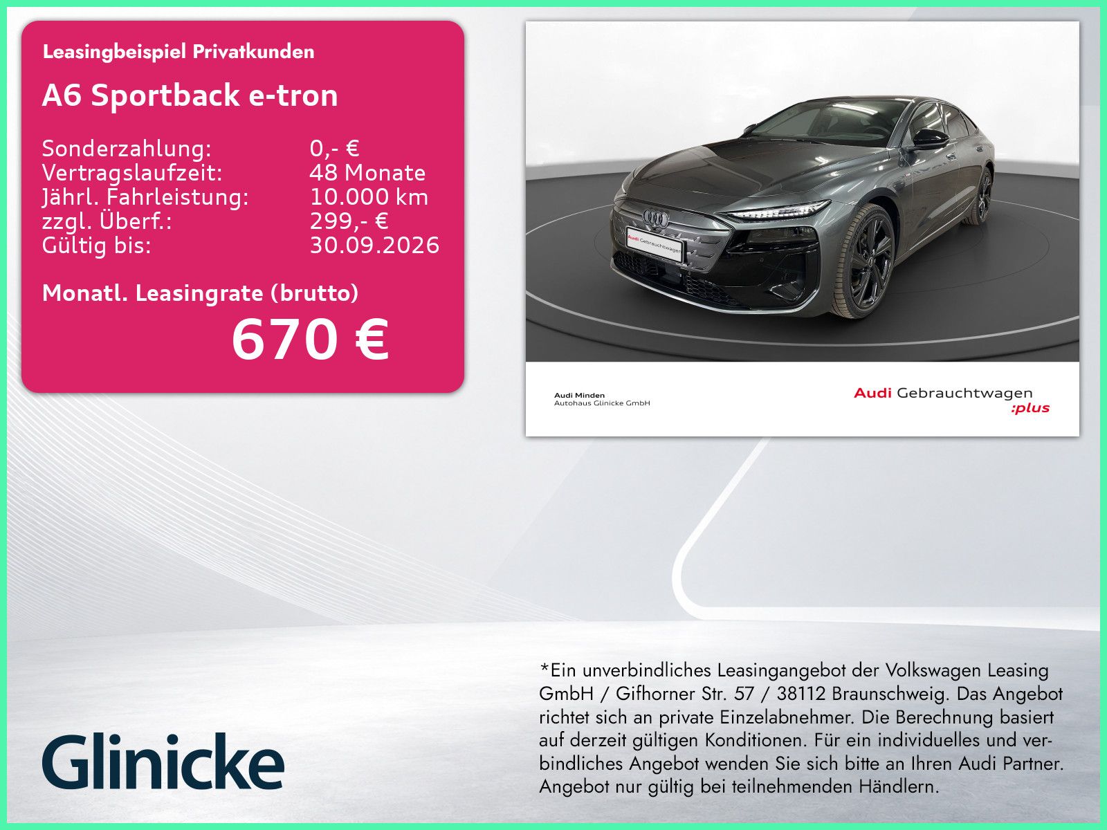 Audi A6 Sportback e-tron AHK Pano LED LM 21" 360° B&O