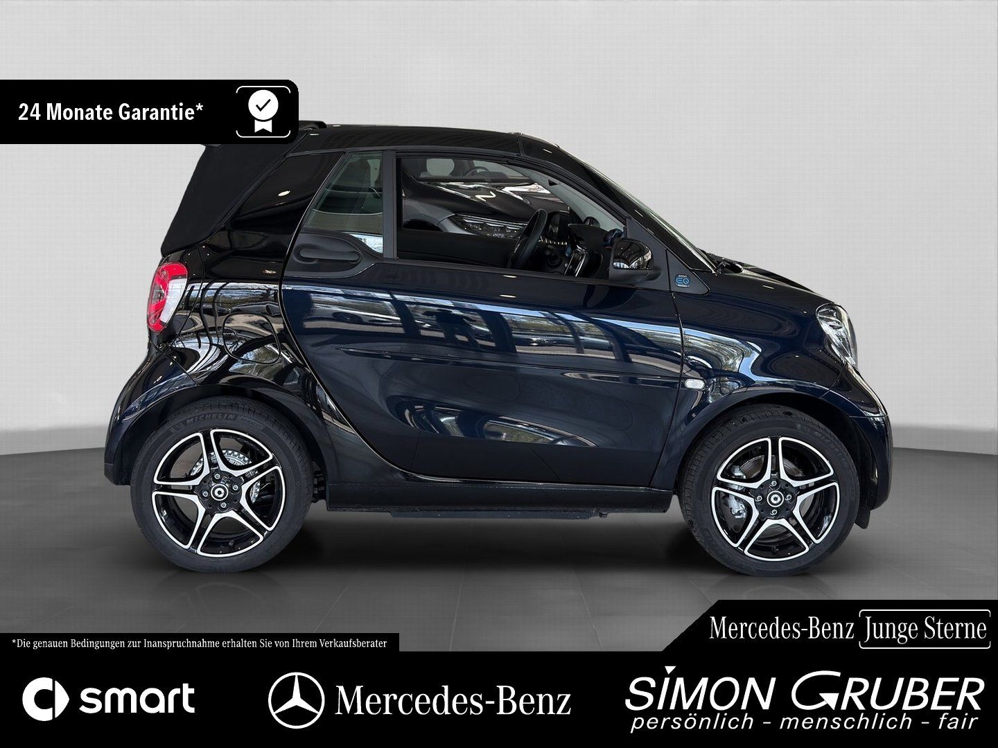 Fahrzeugabbildung Smart fortwo EQ Cabrio Pulse Exclusive JBL Carbon Wint