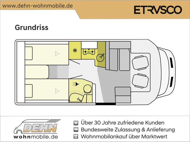 Etrusco T 6.9 SF AT Hubbett 5.-Sitz Comfort Paket