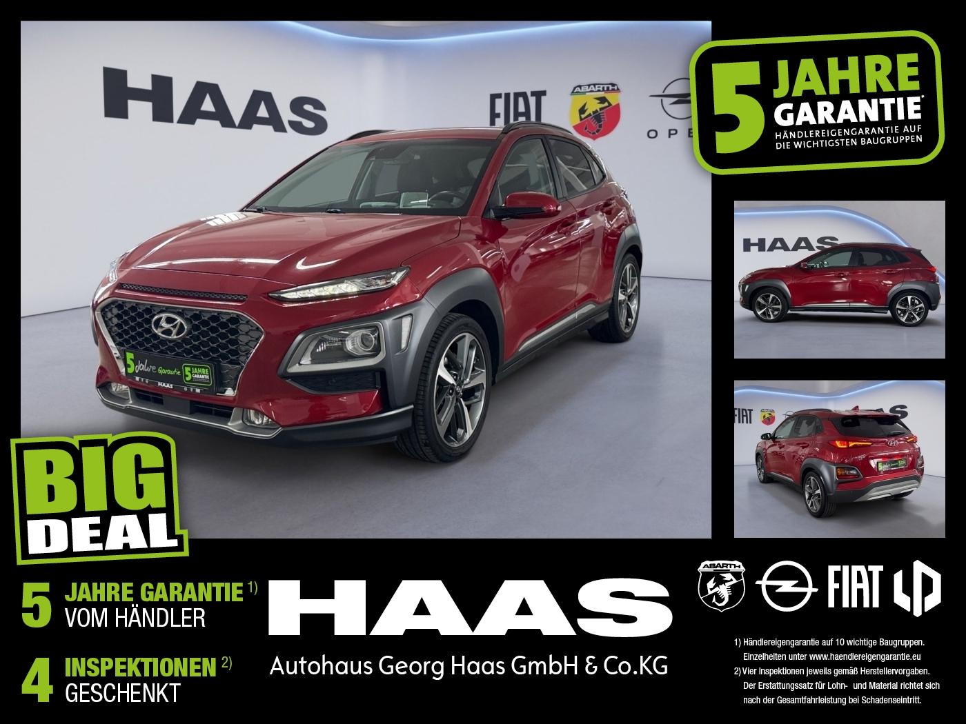 Hyundai Kona 1.6 T-GDI Leder, Alarm Klimaautomatik, Navi