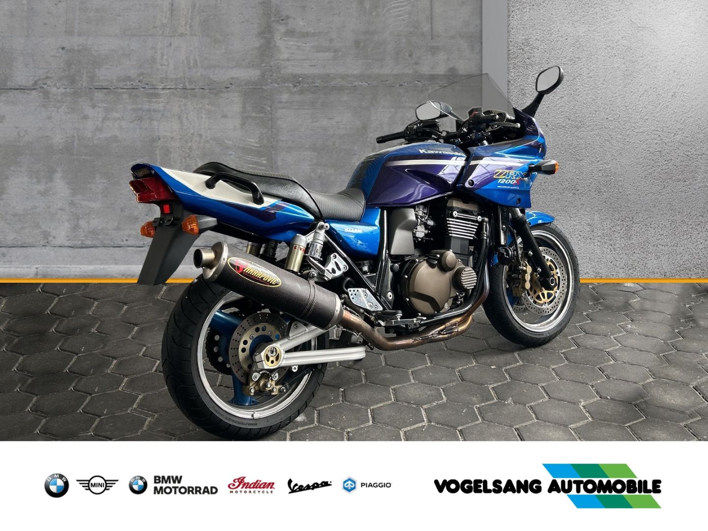 Fahrzeugabbildung Kawasaki ZRX 1200 S Akrapovic Endschalldämpfer