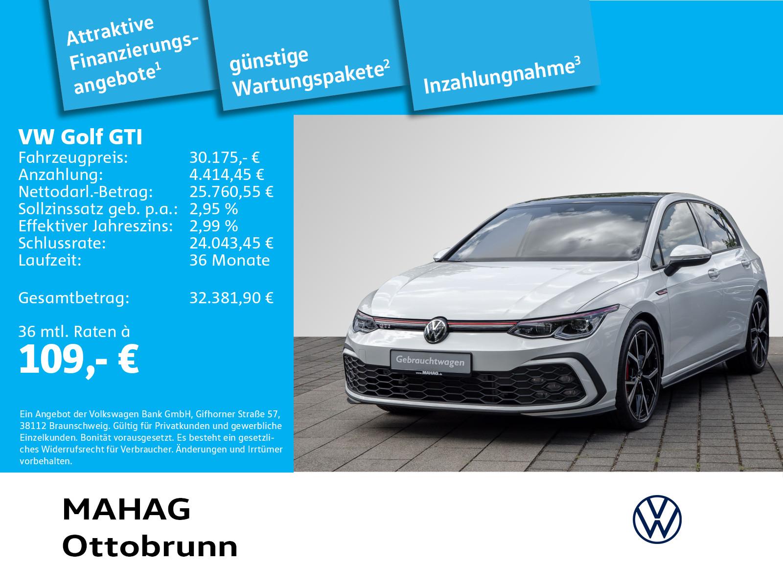 Volkswagen Golf VIII GTI 2.0 TSI Leder Pano IQ.Light Navi P, миниатюра 2