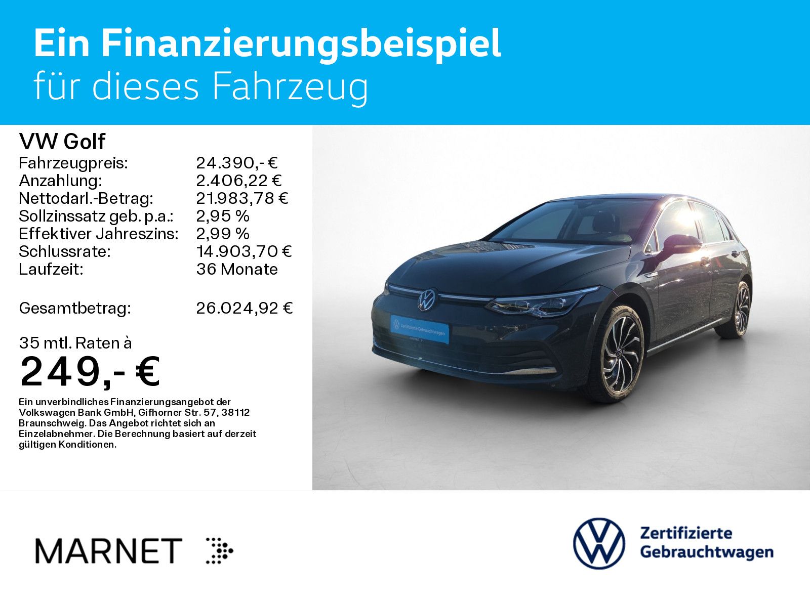 Volkswagen Golf VIII 1.5 eTSI Style DSG Pano Kamera LED S foto 2