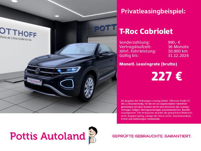 Volkswagen T-Roc Cabriolet 1.0 TSI STYLE PDC LED SITZHZG KL