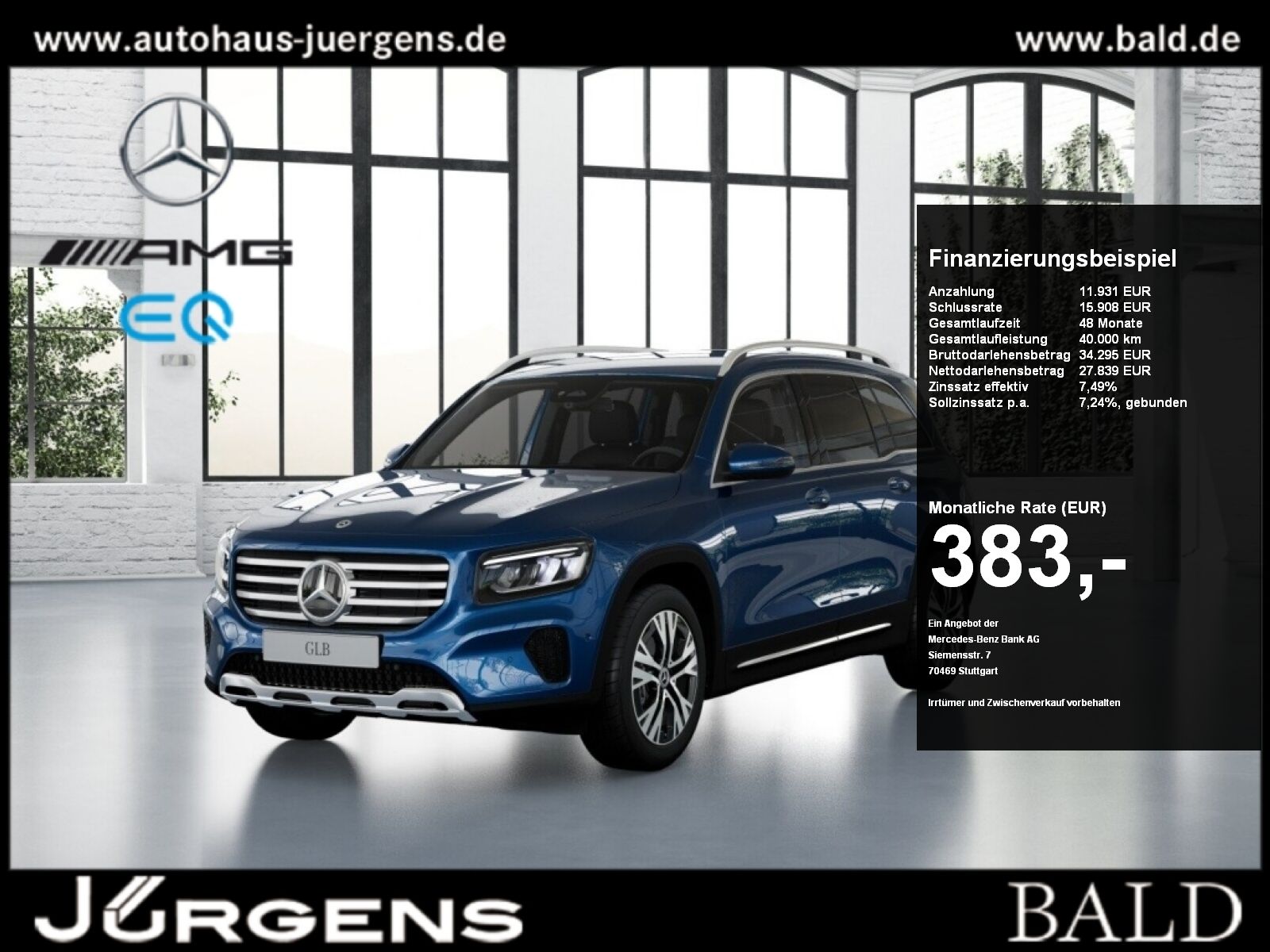 MERCEDES-BENZ GLB 180 d Progressive+Distr+AHK+Cam+LED+Navi+PTS