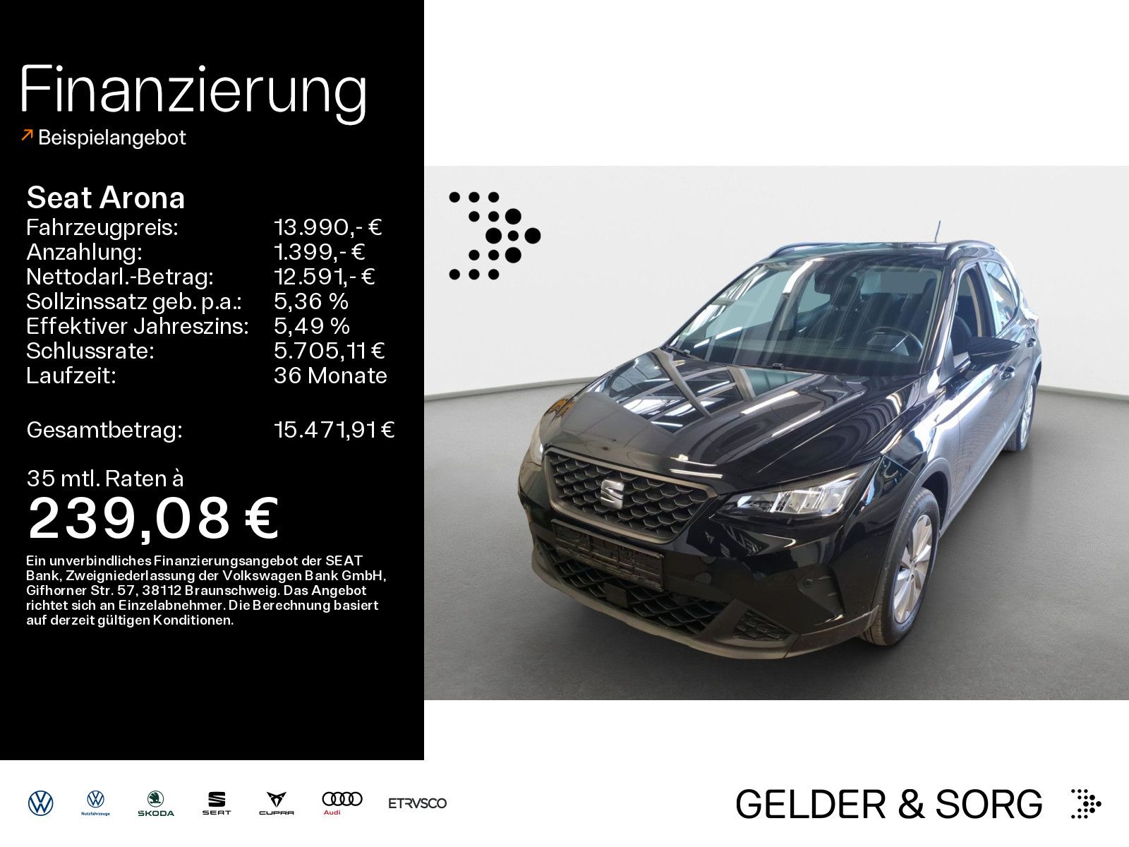SEAT Arona Style 1.0 TGI RFK*LED*Navigation*GRA