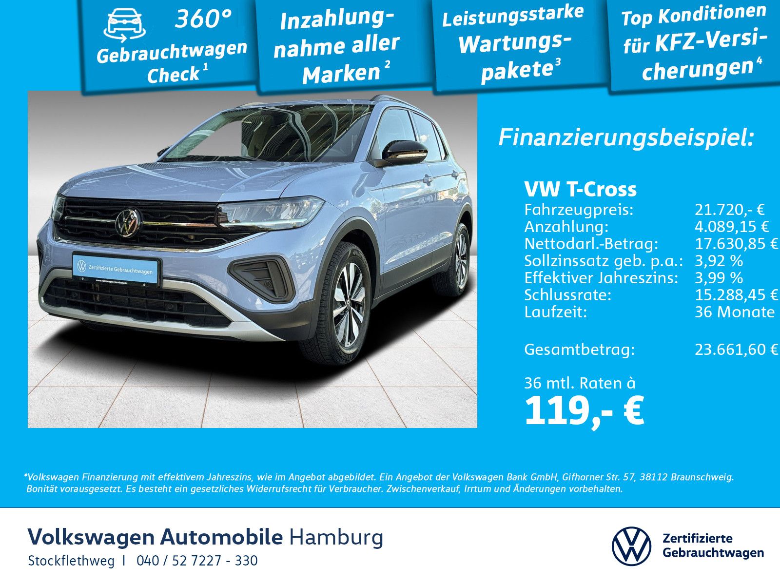 Volkswagen T-Cross 1.0 TSI Goal Navi ACC CarPlay Sitzhzg