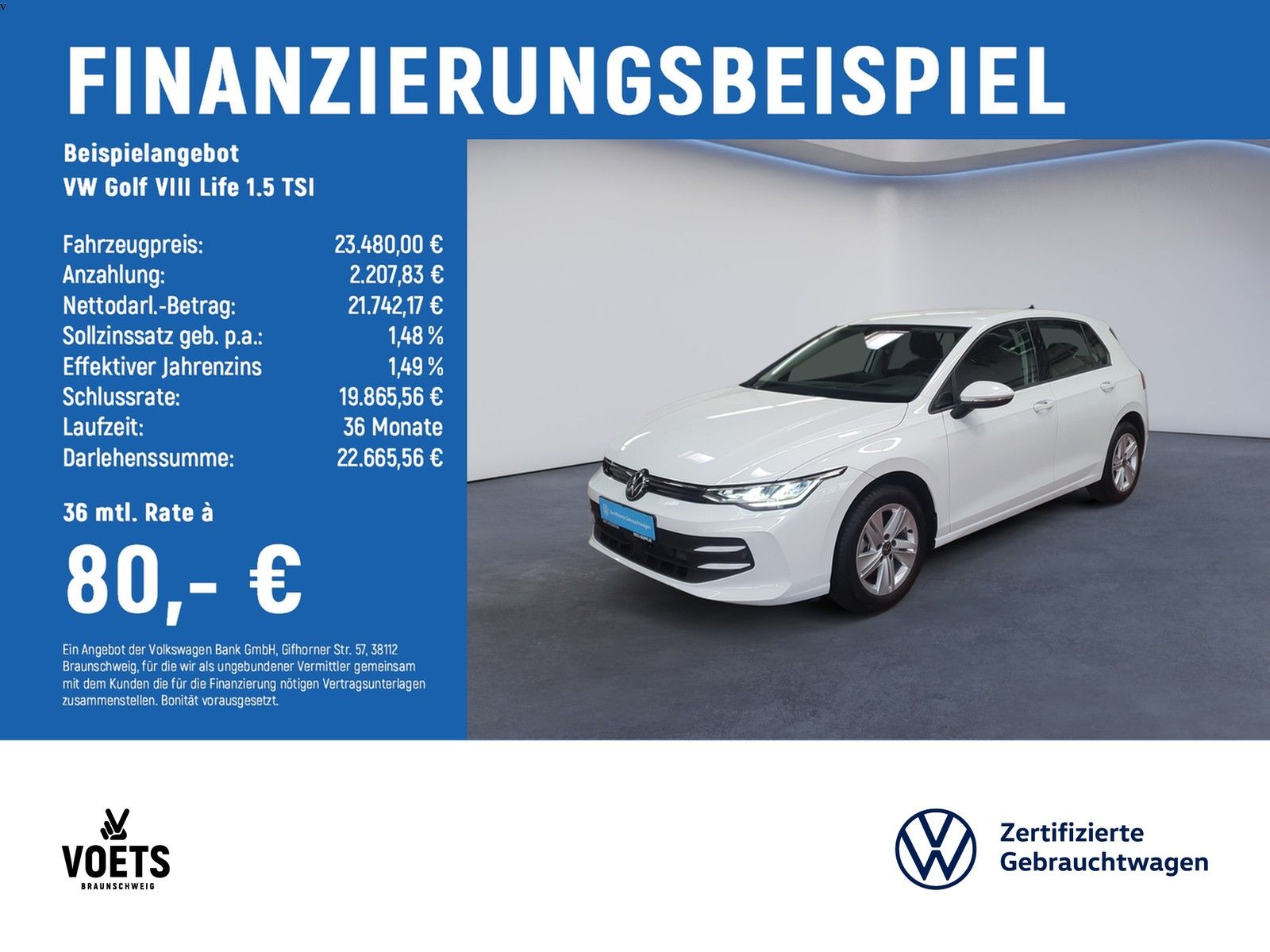 Volkswagen Golf VIII Life 1.5 TSI RearView LED SHZ PDC foto 1