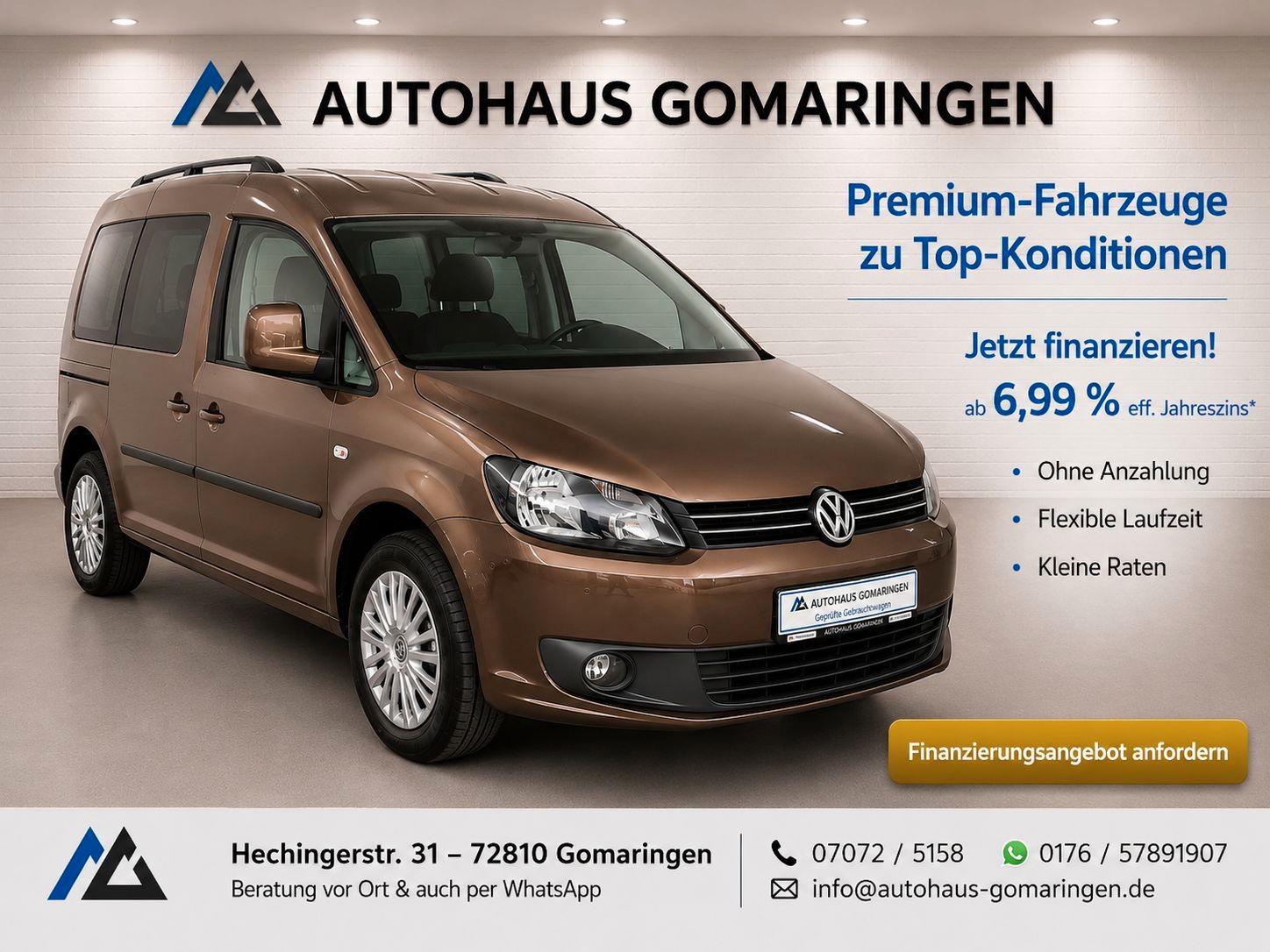 Volkswagen Caddy Kombi Trendline*TÜV Neu*AHK*Klimaaut.*