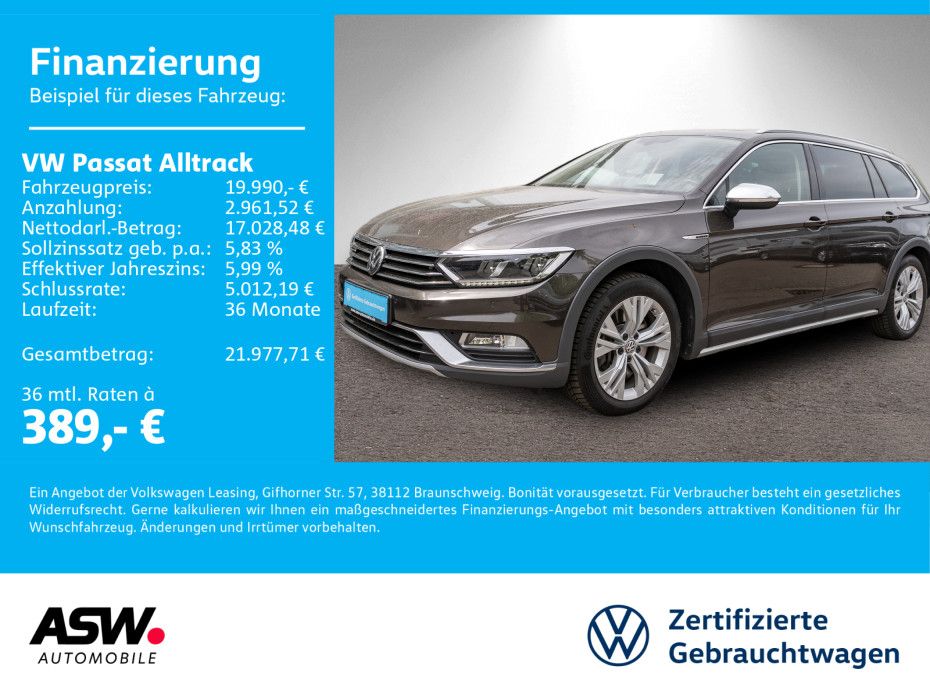 Volkswagen Passat Alltrack Passat Variant Alltrack 2.0 TDI 4M DSG