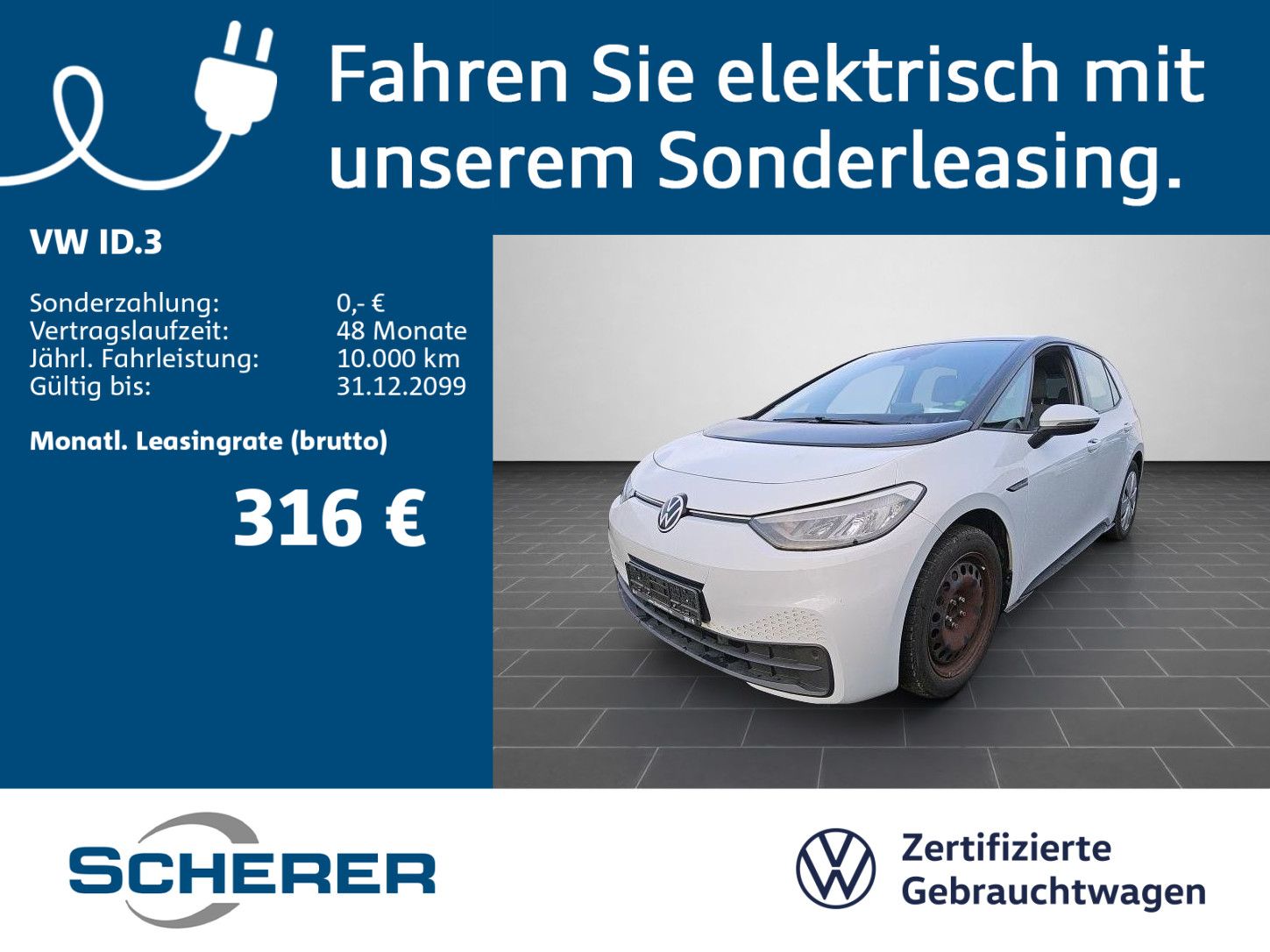 Volkswagen ID.3 Pro 107 kW SHZ Climatronic VKZ-Erkennung La