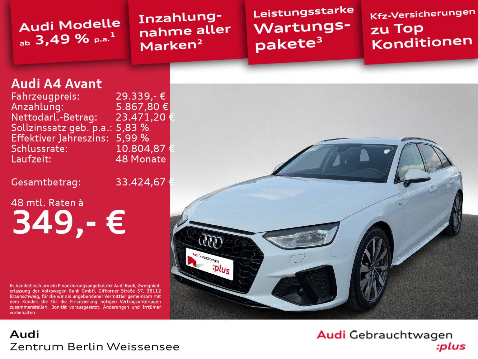 Audi A4 Avant 40 TDI S-TRO*S-LINE*LED*AHK*RFK*ACC*SHZ imagem 2