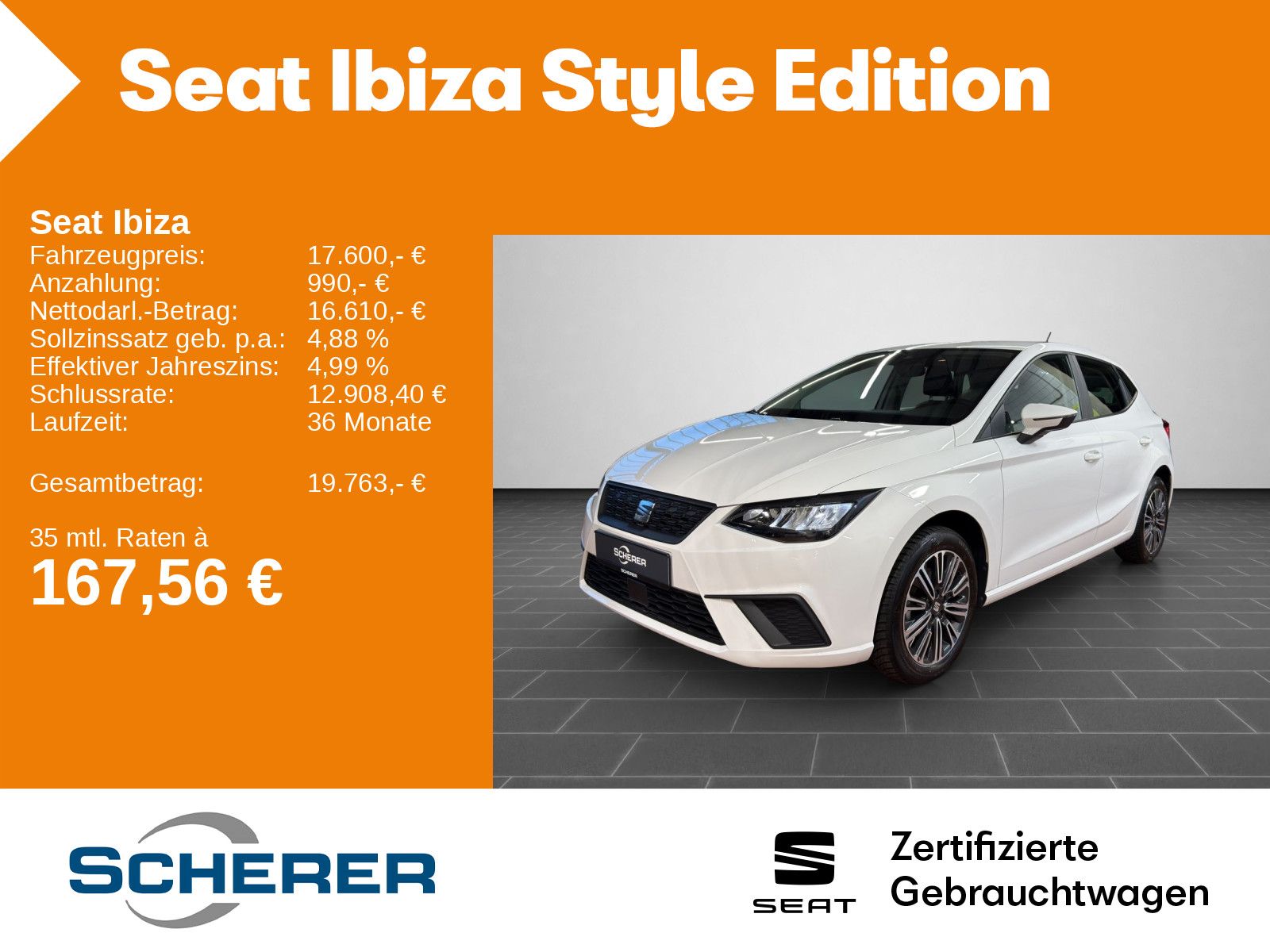 Seat Ibiza Style 1.0 TSI Full Link LED Scheinwerfer S