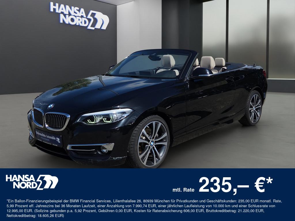 BMW 230i Cabrio LUXURY LINE LED NAVI KAMERA PDC 18"