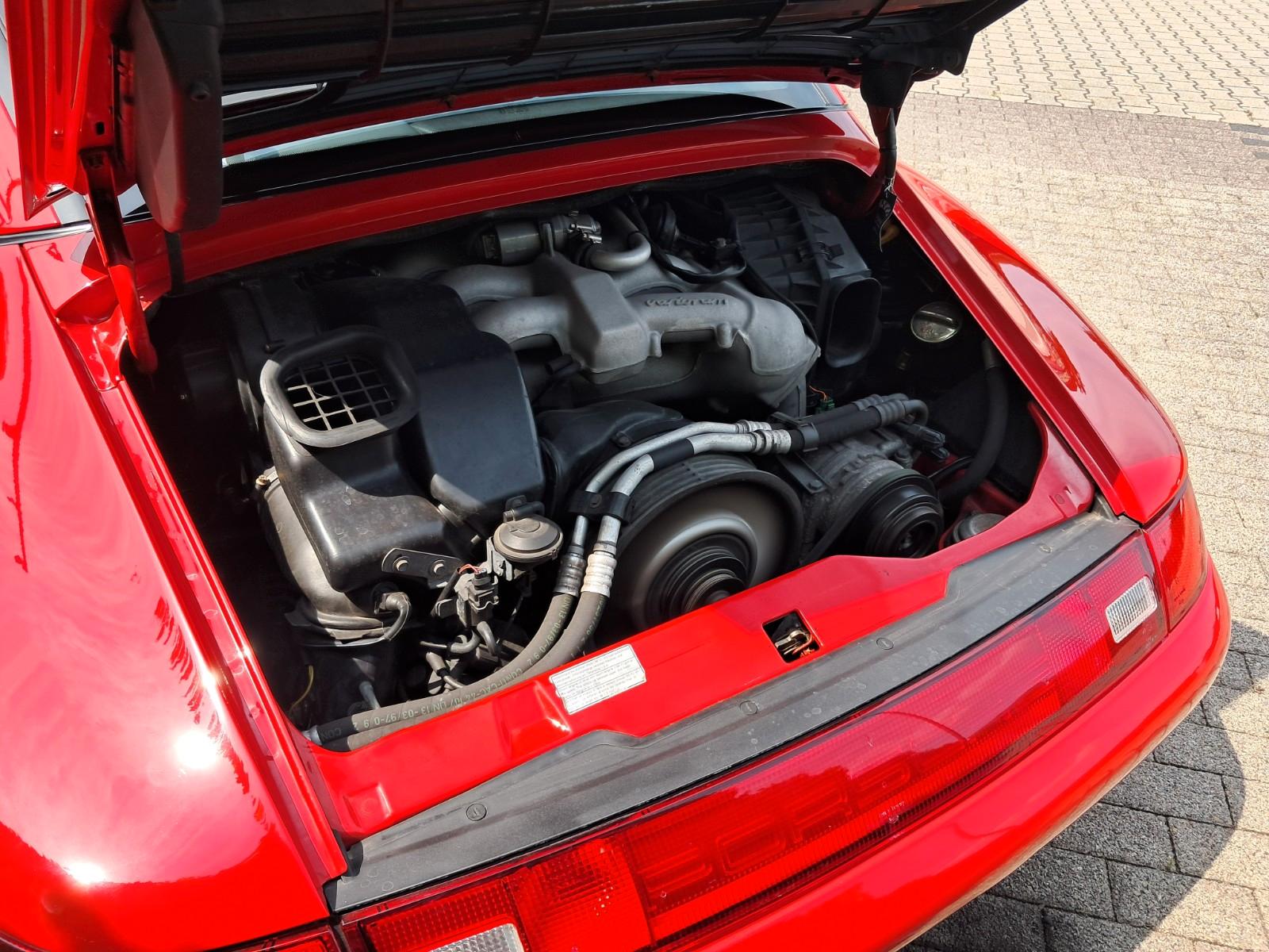 Porsche 993 Targa Deutsch Scheckheft Indischrot
