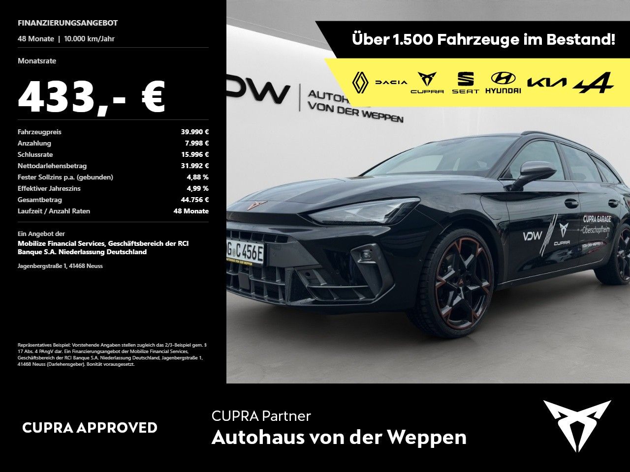 Cupra Leon ST VZ e-Hybrid DSG AHK Sennheiser Matrix