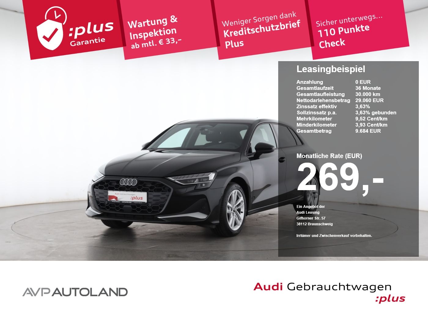 Audi A3 Sportback TFSI advanced | AHK