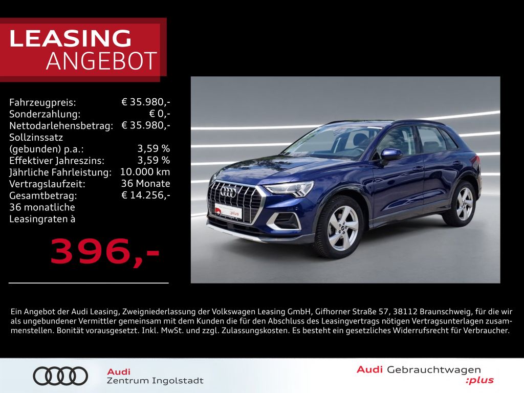 Audi Q3 35 TDI LED NAVI ACC Kamera virtual advanced