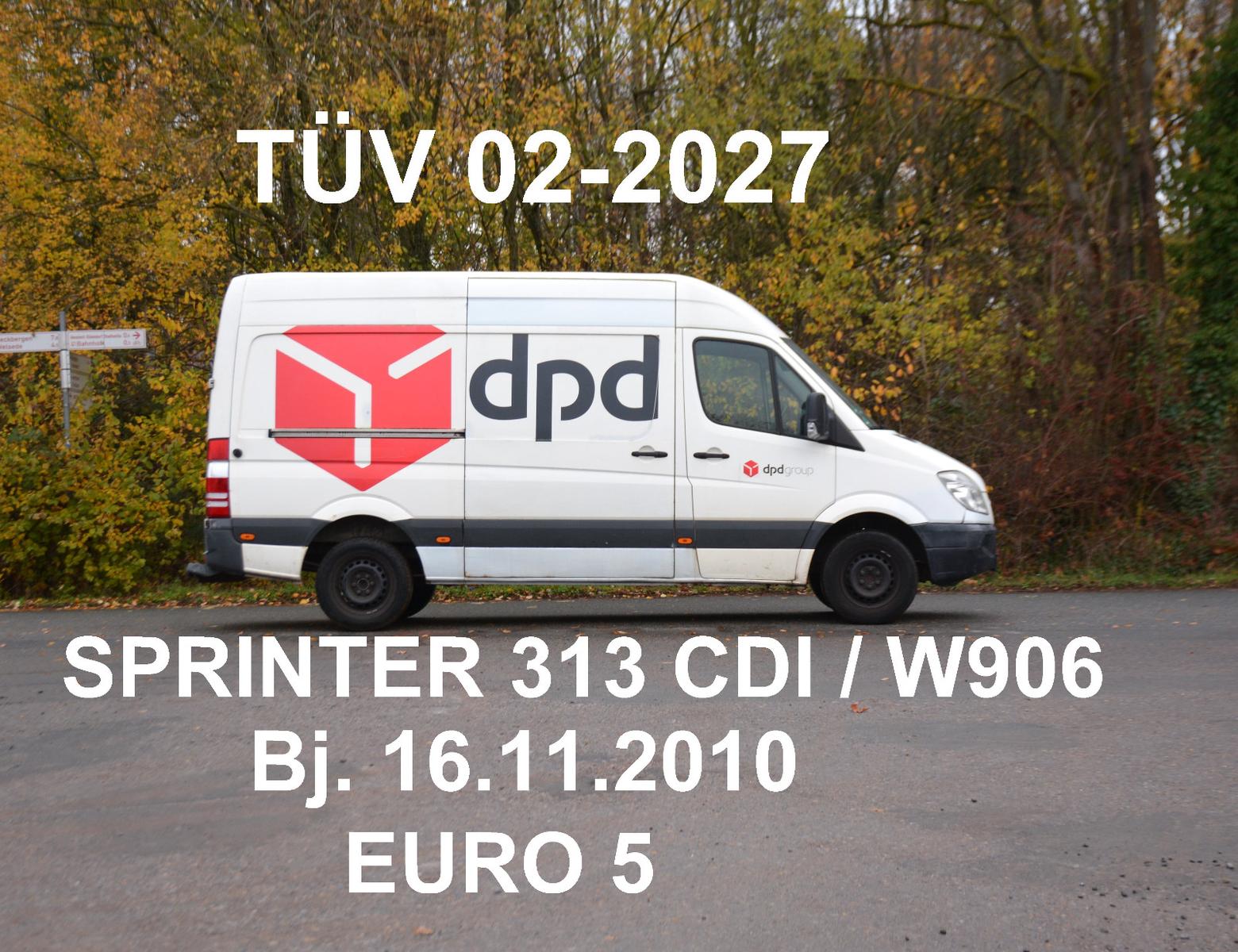 Mercedes-Benz SPRINTER 313 CDi EURO 5 W906 3-SITZER