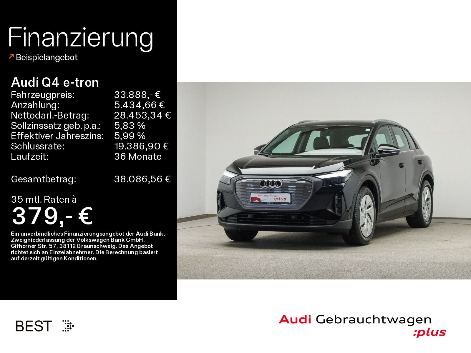 Audi Q4 40 e-tron Assist Plus, Navi, Standklima