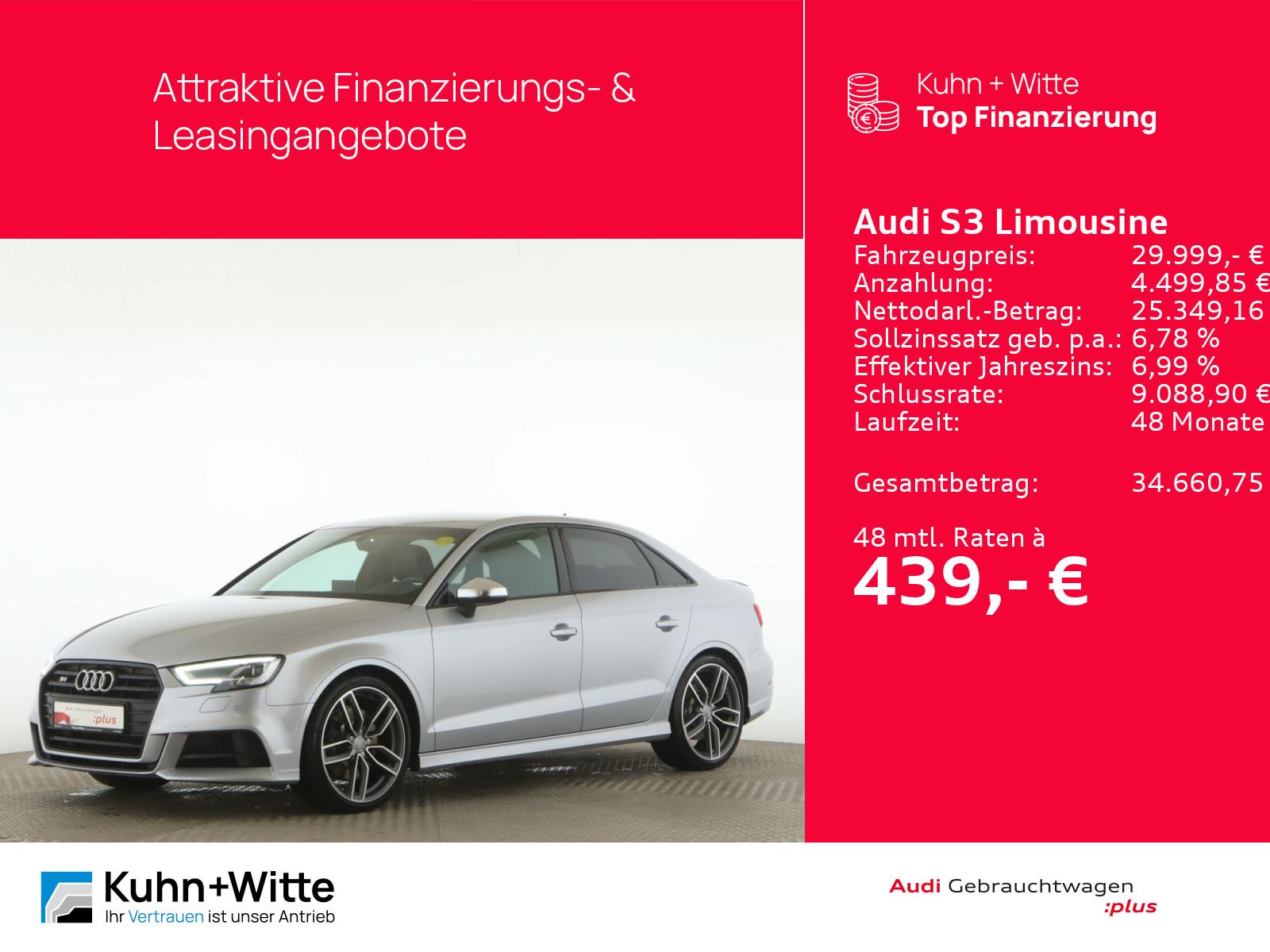 Audi S3 Limousine 2.0 TFSI quattro Matrix+RFK+B&O+MMI