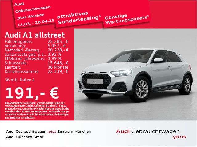 Audi A1 allstreet 30 TFSI LED/Navi+/PDC+