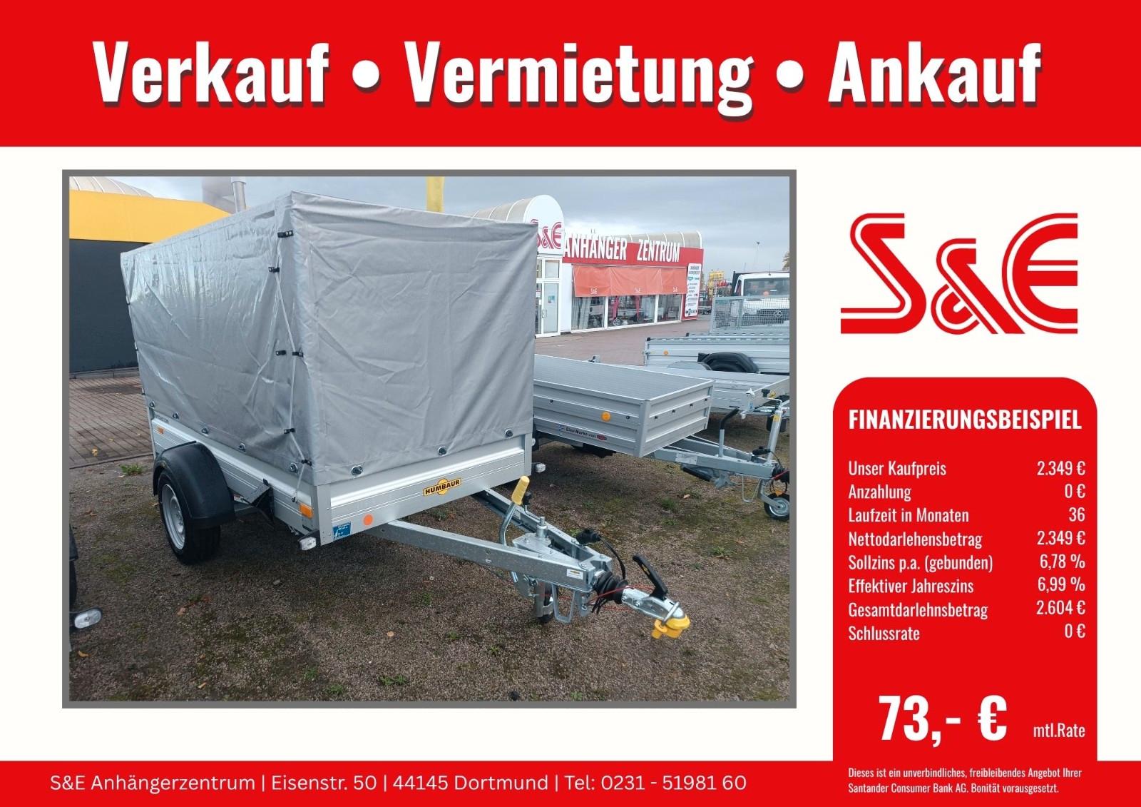 Humbaur PKW Planenanhänger HA132513 inkl. 100 km/h