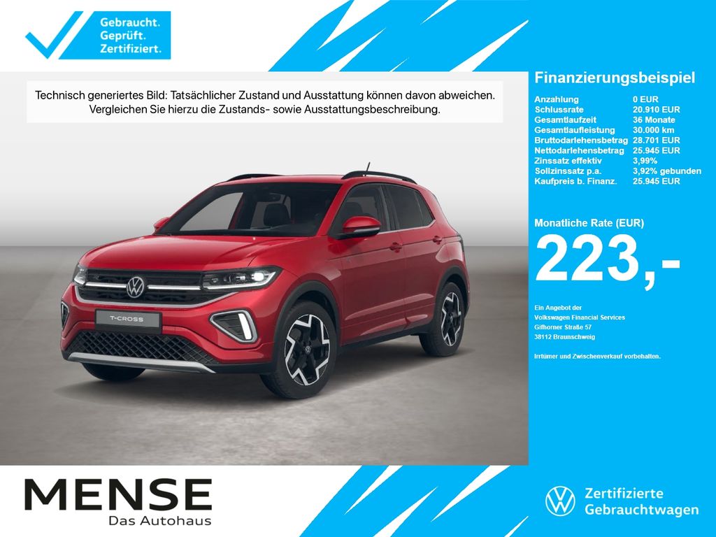 Volkswagen T-Cross 1.0TSI DSG R-Line IQ.Light Matrix ACC
