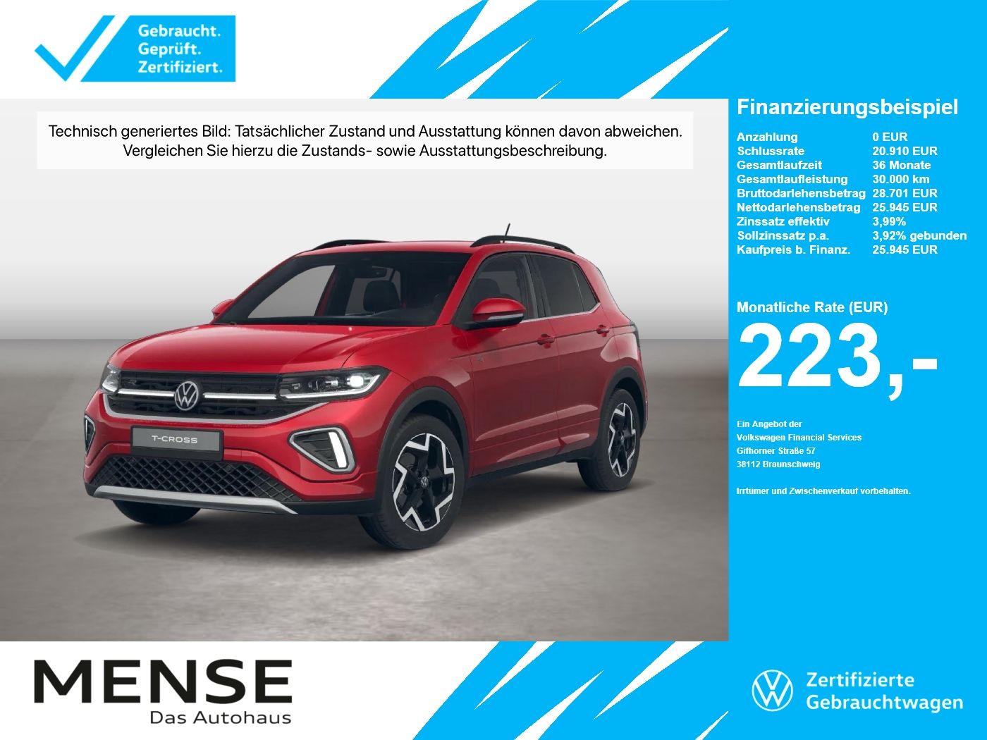 Volkswagen T-Cross 1.0TSI DSG R-Line IQ.Light Matrix ACC