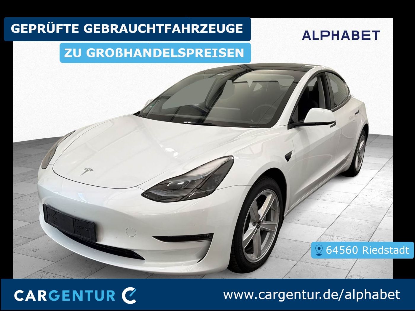 TESLA Model 3 Long Range Dual 75 kWh AWD Pano S-Dach A
