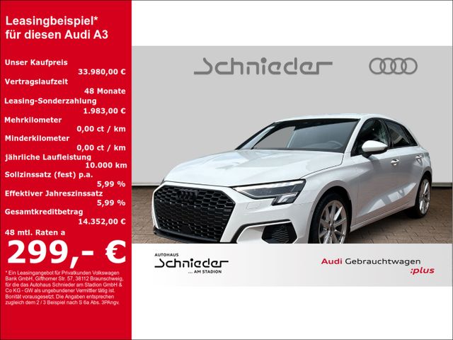 Audi A3 SPORTB. ADVANCED LED,KAMERA,AHK,CARPLAY Navi