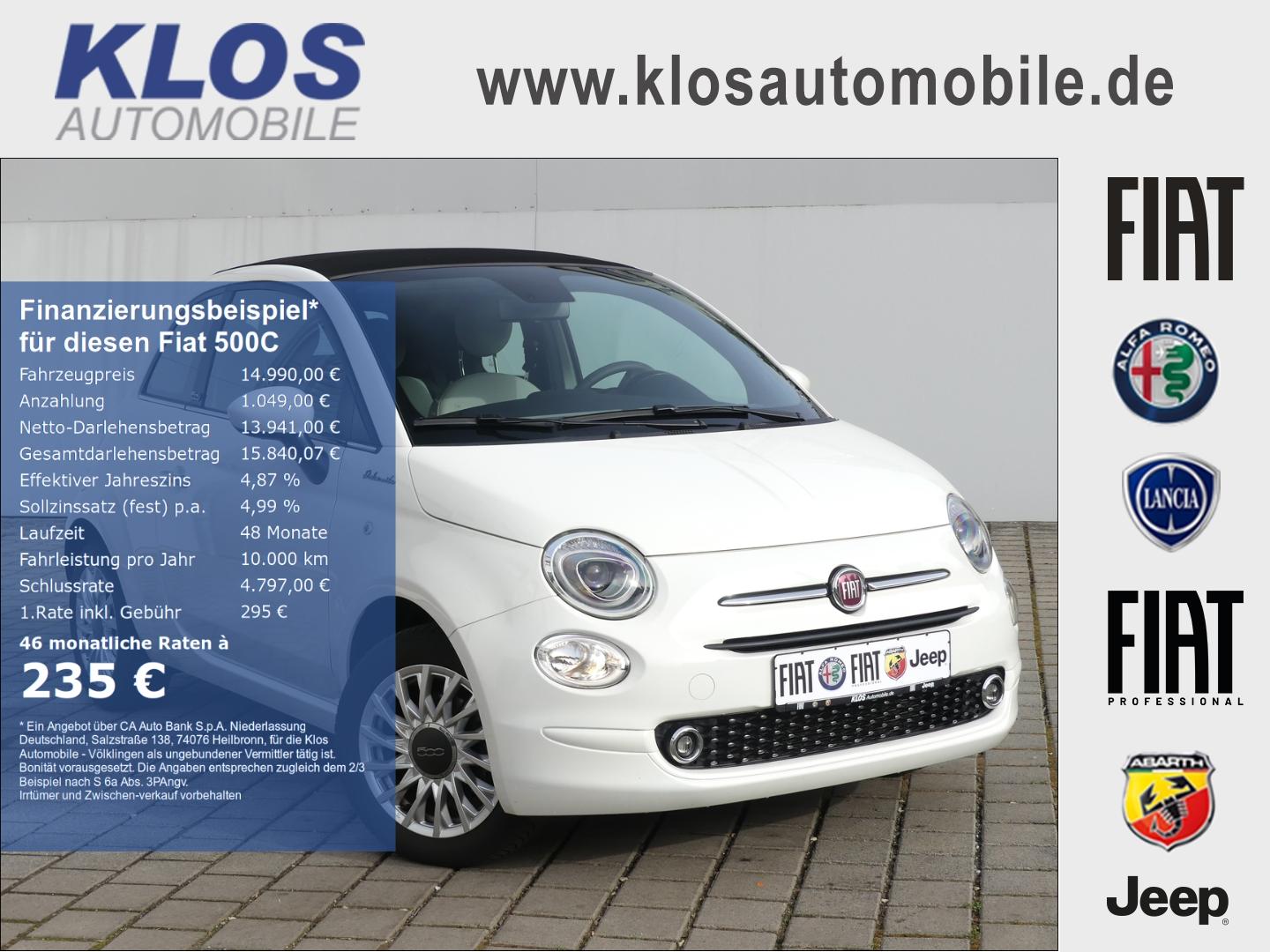 Fiat 500C 1.0 GSE HYBRID DOLCEVITA 70PS PDC APPLE CAR
