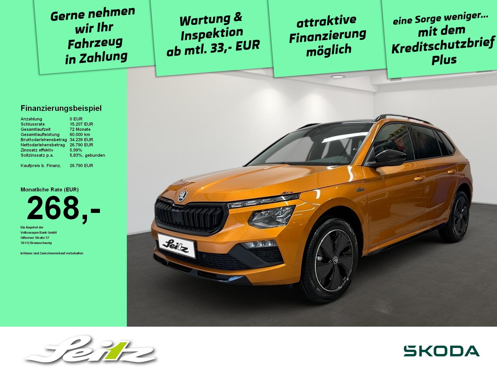 Skoda Kamiq 1.0 TSI Monte Carlo *MATRIX*PANO*KAMERA*