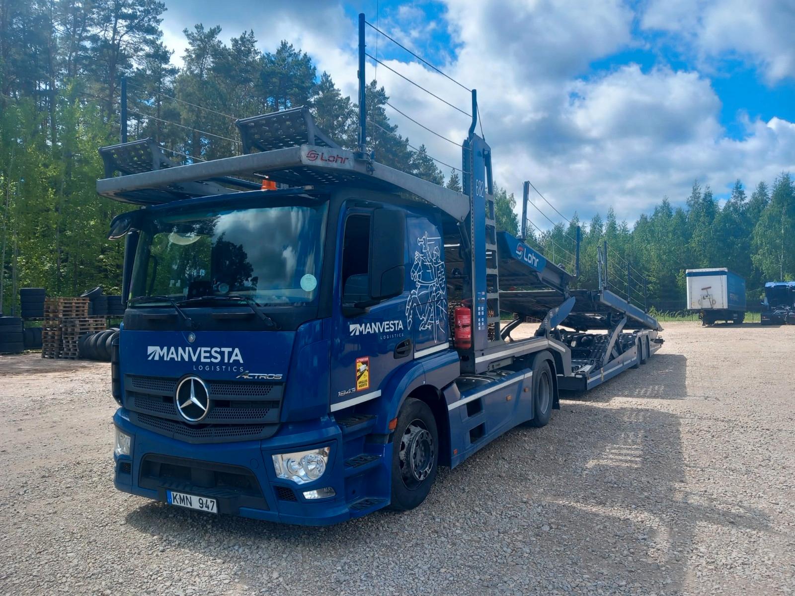 Mercedes-Benz ACTROS 1843 Car carrier + Lohr WXS