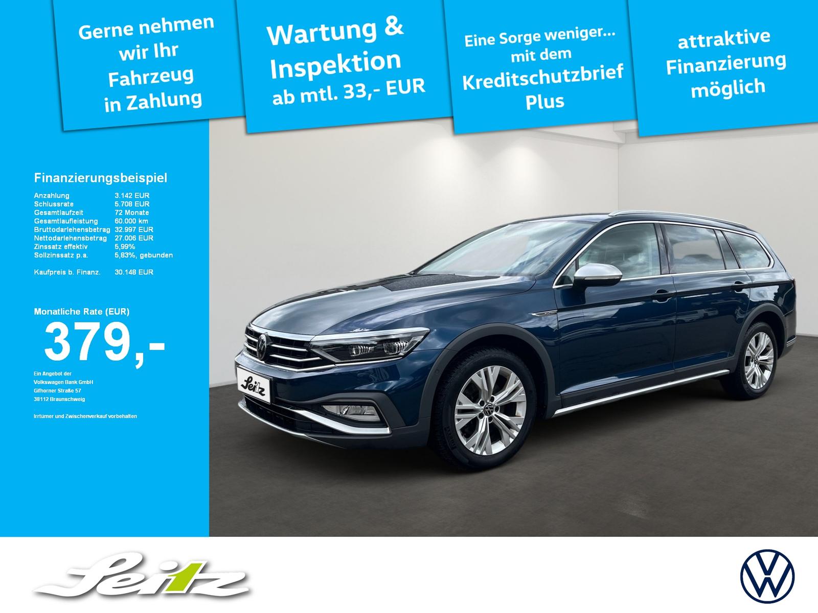 Volkswagen Passat Variant 2.0 TDI 4M Alltrack *MATRIX*KAMER
