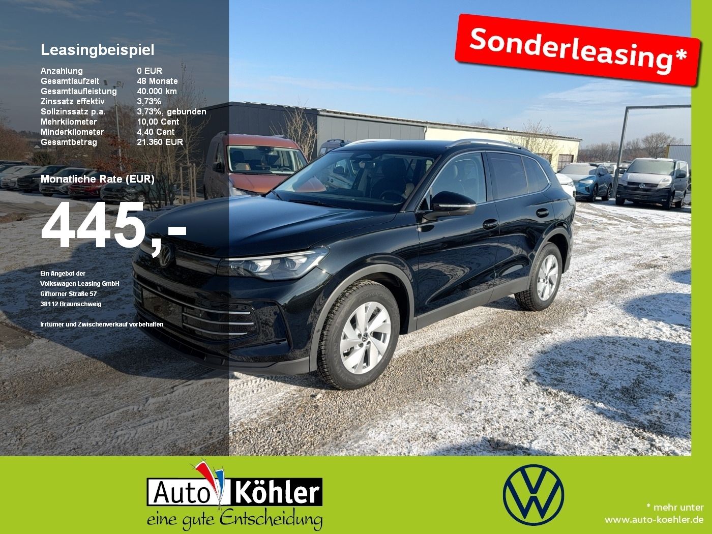 Volkswagen Tiguan Elegance 1.5 l eTSI DSG Matrix/ incl.WR