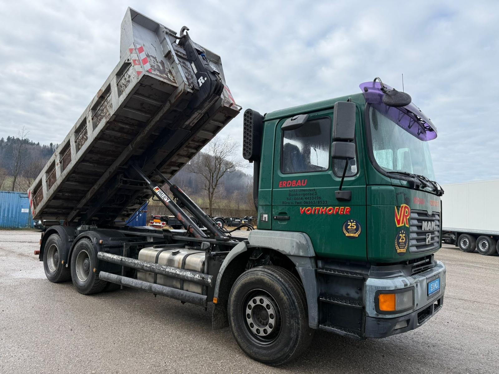 MAN ÖAF 30-414 FLNC 6X2 ABROLLK. BLATT LUFT ABS KLIM