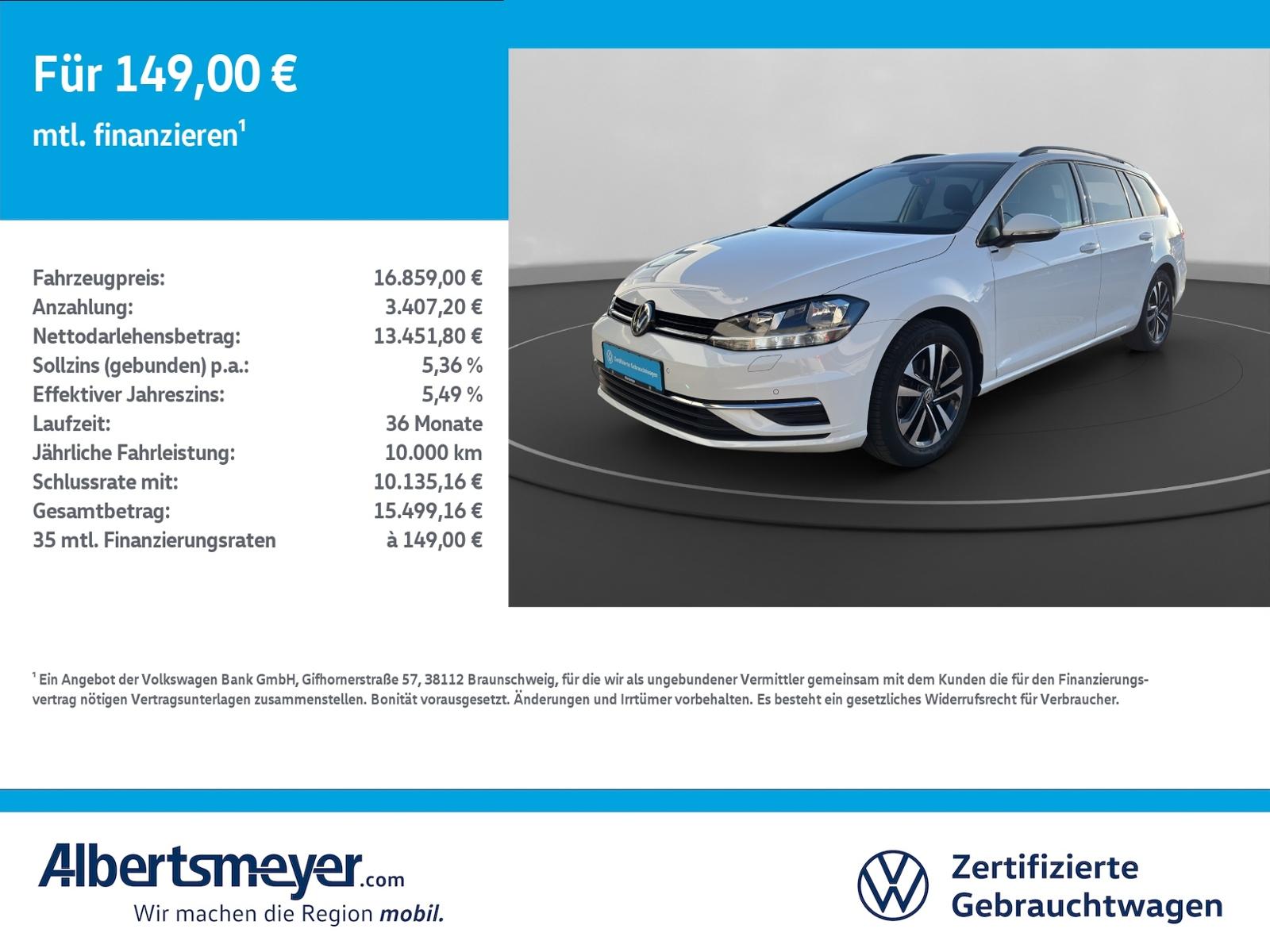 Volkswagen Golf VII Variant 1.6 TDI United +NAVI+KLIMA+ACC+