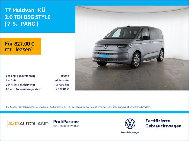 Volkswagen T7 Multivan  KÜ 2.0 TDI DSG STYLE | 7-S. | PANO